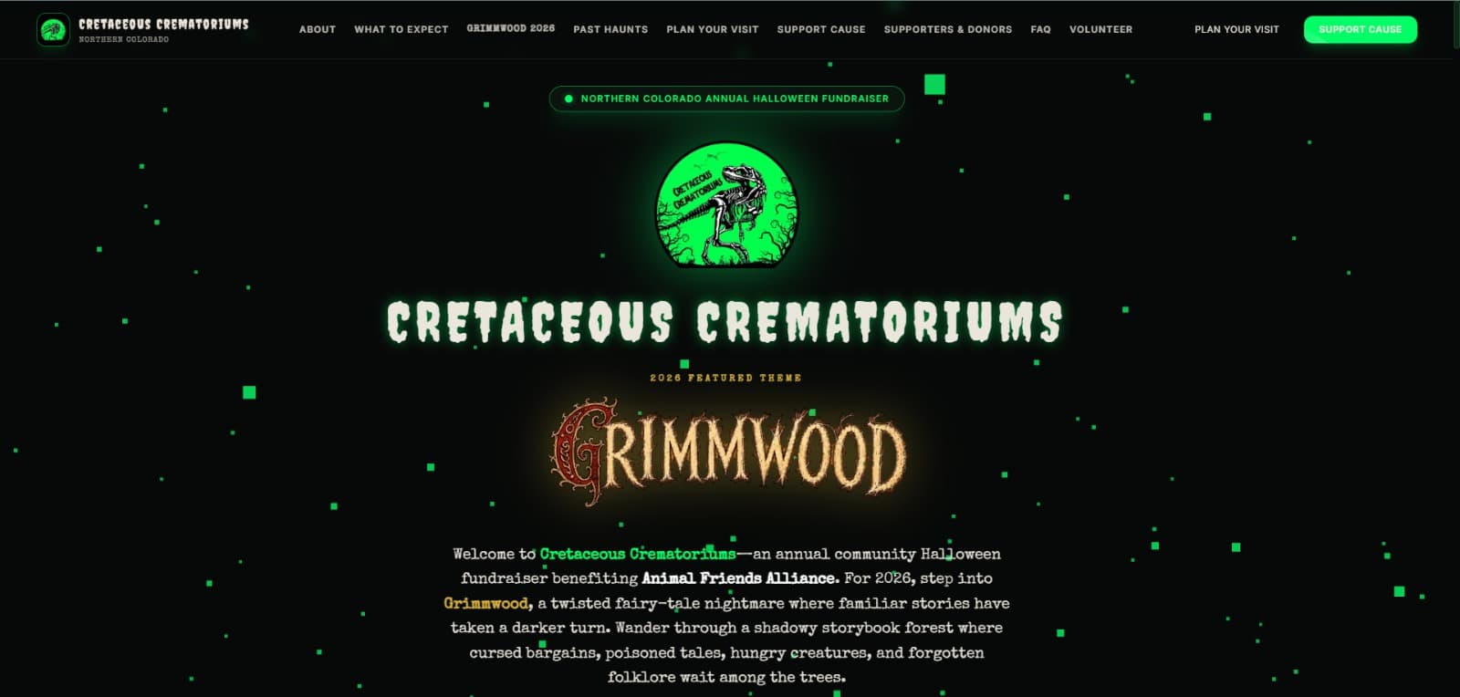 Cretaceous Crematoriums desktop interface