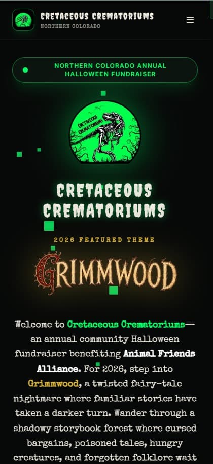 Cretaceous Crematoriums Mobile Experience