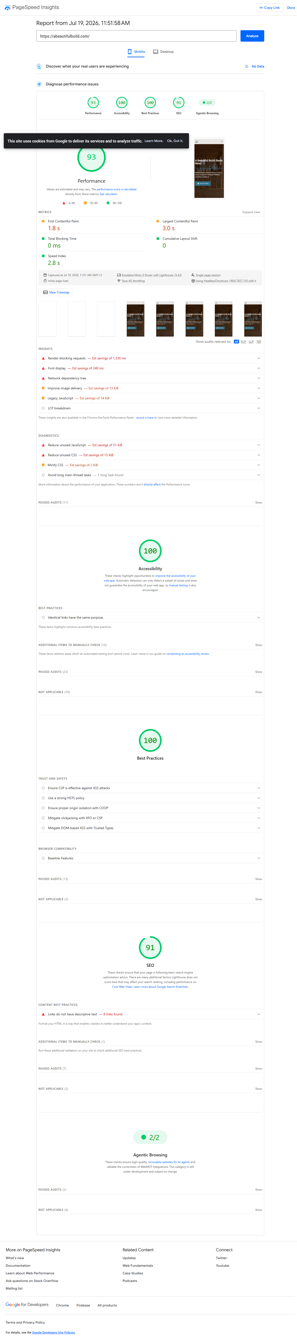 A Beautiful Build: Nitro-Fast Web Platform for Construction Advocacy after rebuild